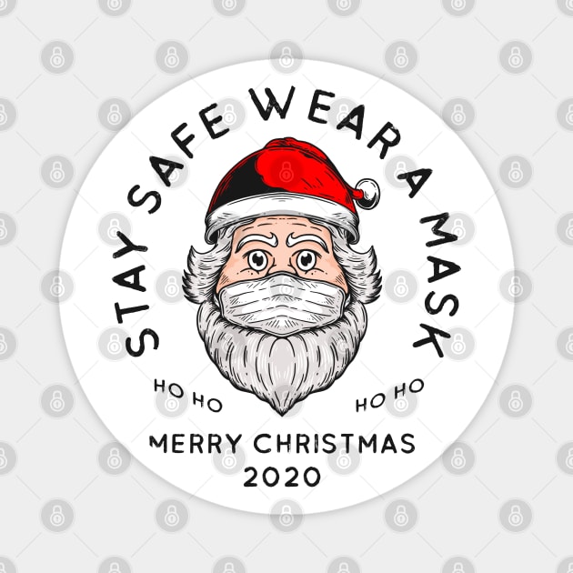 Santa Clause Wear Mask Magnet by Merchsides